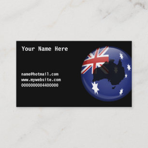 Australische Kugel, Ihr Name hier, Visitenkarte