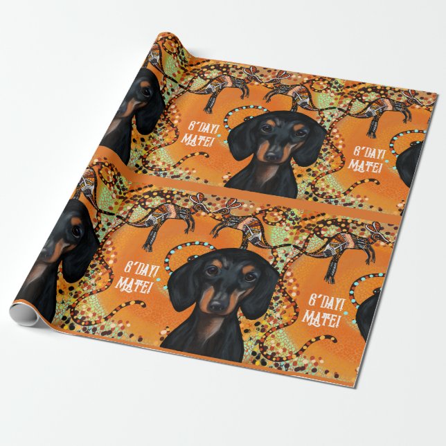 AUSTRALISCHE KUNST                   GESCHENKPAPIER (Ungerollt)