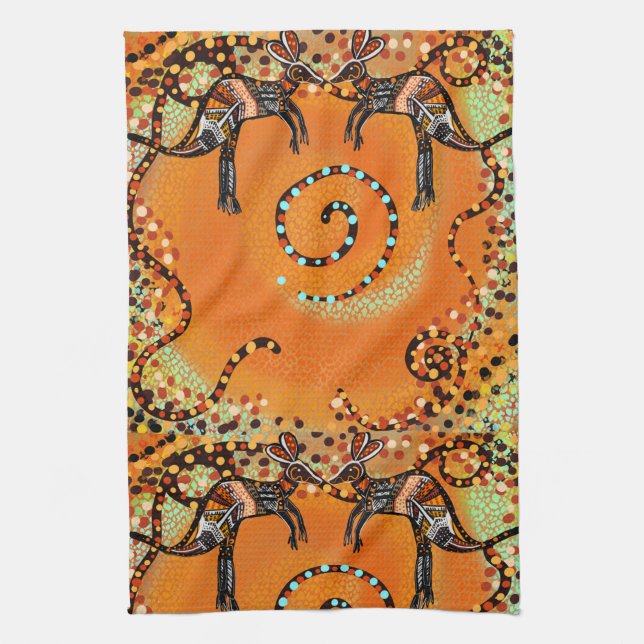 AUSTRALISCHE KUNST GESCHIRRTUCH (Vertikal)