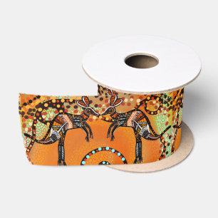 AUSTRALISCHE KUNST SATINBAND
