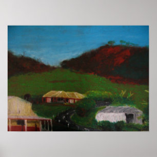 Australische Landschaft Chapman Valley, Geraldton Poster