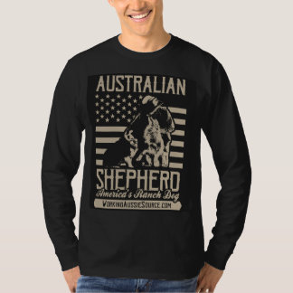 Australische lange Hülse der USA der Männer T-Shirt