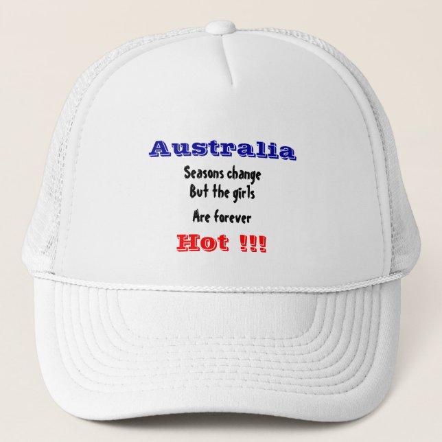 Australische Mädchen Truckerkappe (Vorderseite)