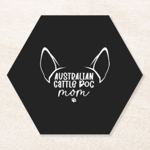Australische Mama für Rinderhunde Untersetzer