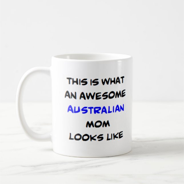 australische Mutter, phantastisch Kaffeetasse (Links)