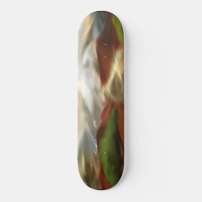 Australische Outback Dawn Abstrakt Art Skateboard (Vorderseite)