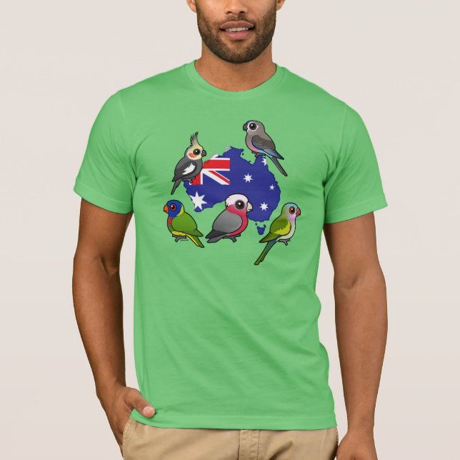 Australische Papageien T-Shirt (Vorderseite)