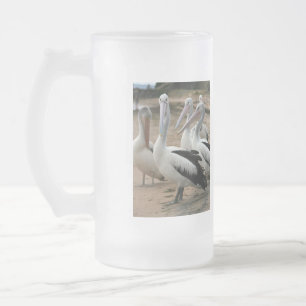 Australische Pelikane auf Phillip Island Mattglas Bierglas