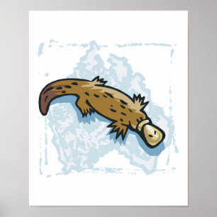 australische Platypus-Konstruktion Poster