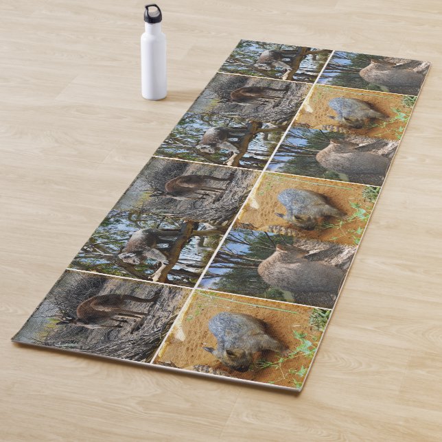 Australische Quokka, Koala, Wombat und Kangaroo, Yogamatte (Beispiel)