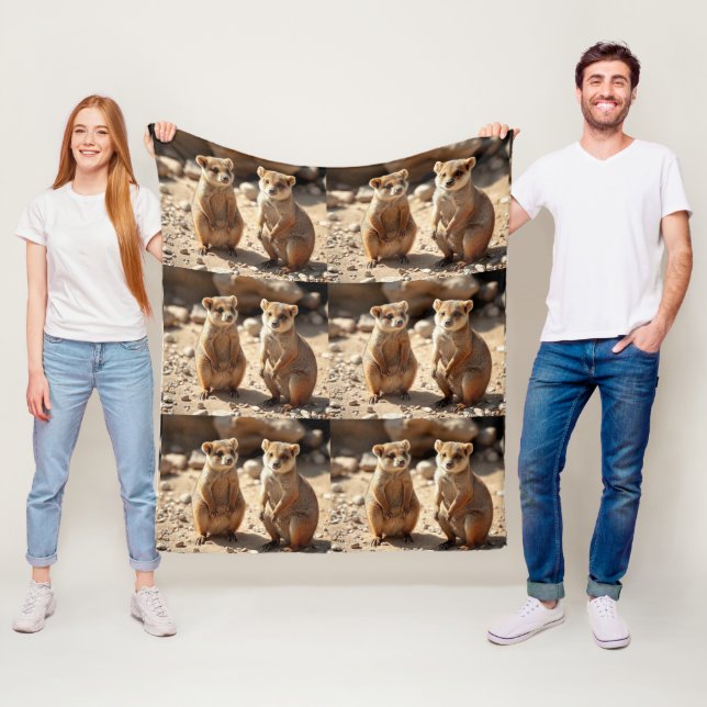 Australische Quokka Twins, Fleecedecke (Beispiel)