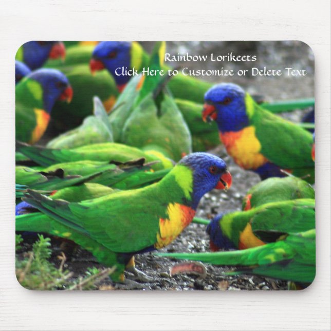 Australische Rainbow Lorikeets Mousepad (Vorne)