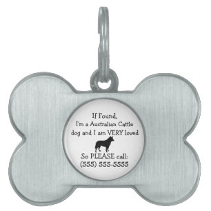 Australische Rind Dog Safety Tag Zurück zum Besitz Tiermarke