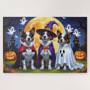 Australische Rinder Hunde Pumpkin Halloween Funny