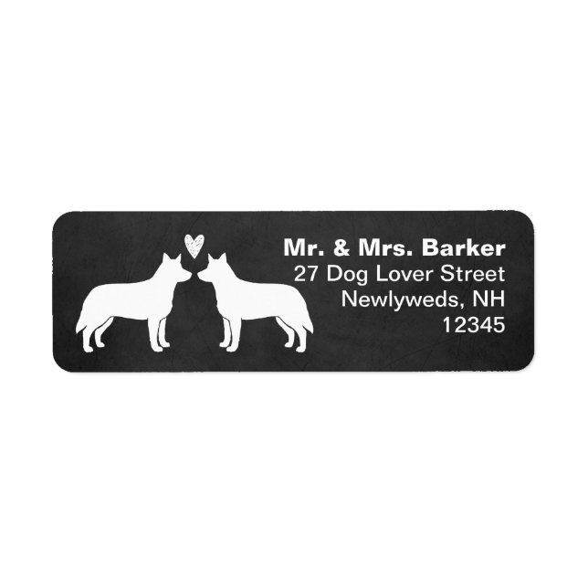 Australische Rinder Hunde Silhouetten Heelers Coup (Vorne)