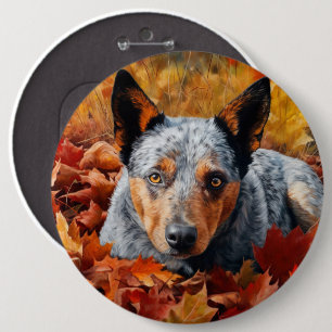 Australische Rinder im Herbst Leaves Fall Inspirie Button