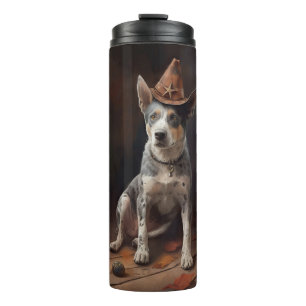 Australische Rinder-Kürbisse Halloween Gruselig Thermosbecher