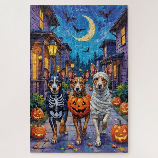Australische Rinder-Trick-or-Treating zu Halloween (Vertikal)