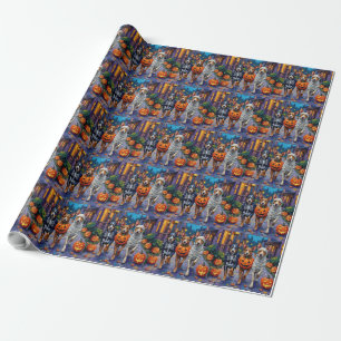 Australische Rinder-Trick-or-Treating zu Halloween Geschenkpapier