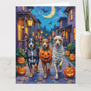 Australische Rinder-Trick-or-Treating zu Halloween Karte
