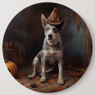 Australische Rinderpumpen Halloween Beängstigend Button