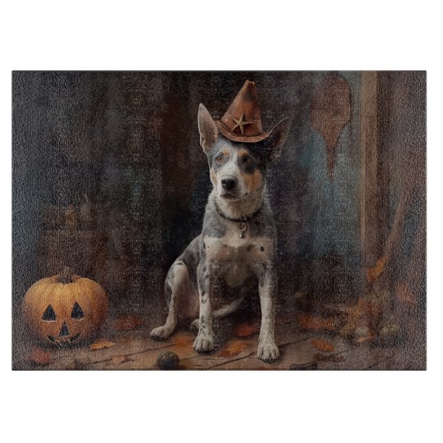 Australische Rinderpumpen Halloween Beängstigend Schneidebrett (Vorderseite)