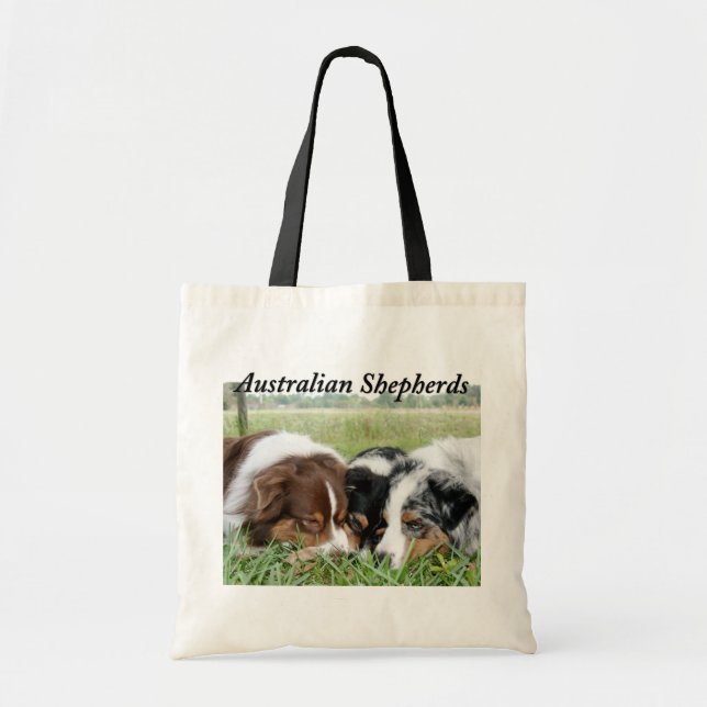 Australische Schäfer-Leinwand-Taschen-Tasche Tragetasche (Vorne)