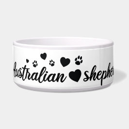 Australische Schäferhirte Keramik Pet Bowl Napf