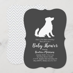 Australische Shepherd Baby Shower Gender Neutral Einladung