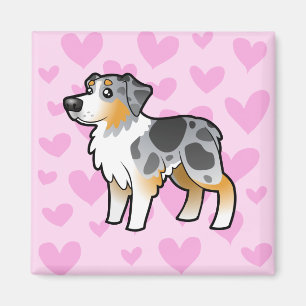 Australische Shepherd-Liebe Magnet