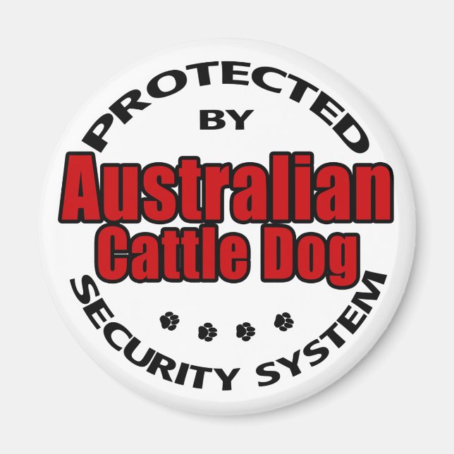Australische Sicherheit von Rinderhunden Magnet (Vorne)