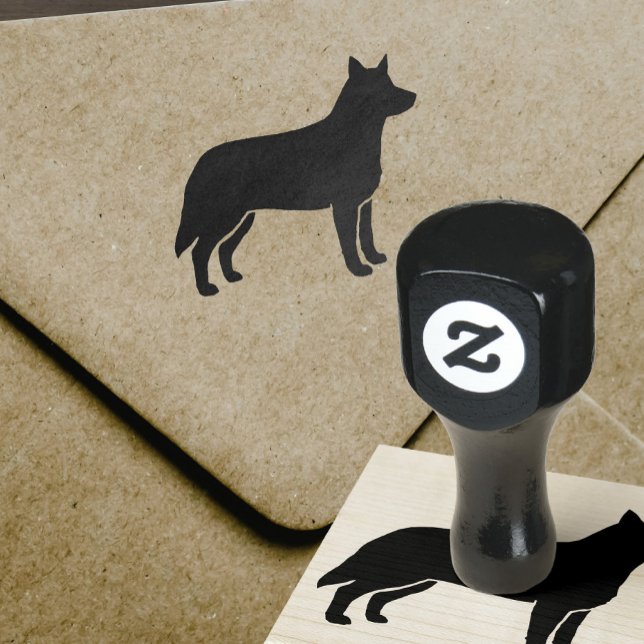 Australische Silhouette Hunde Gummistempel (Von Creator hochgeladen)