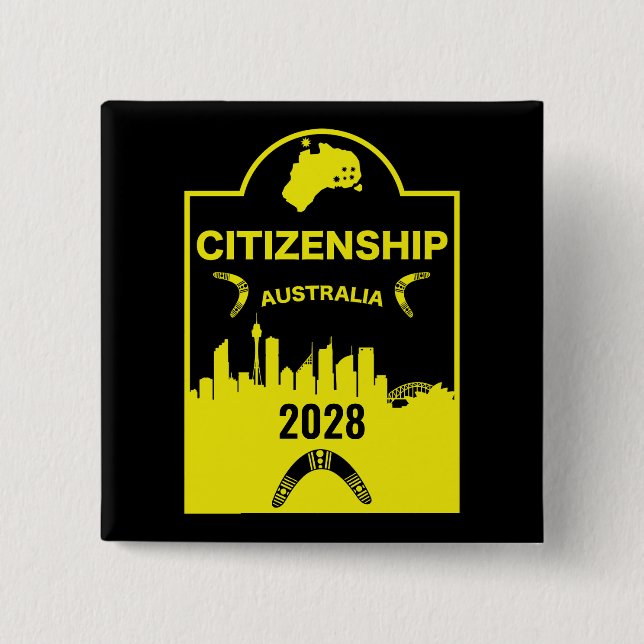 Australische Staatsbürgerschaft Button (Vorderseite)