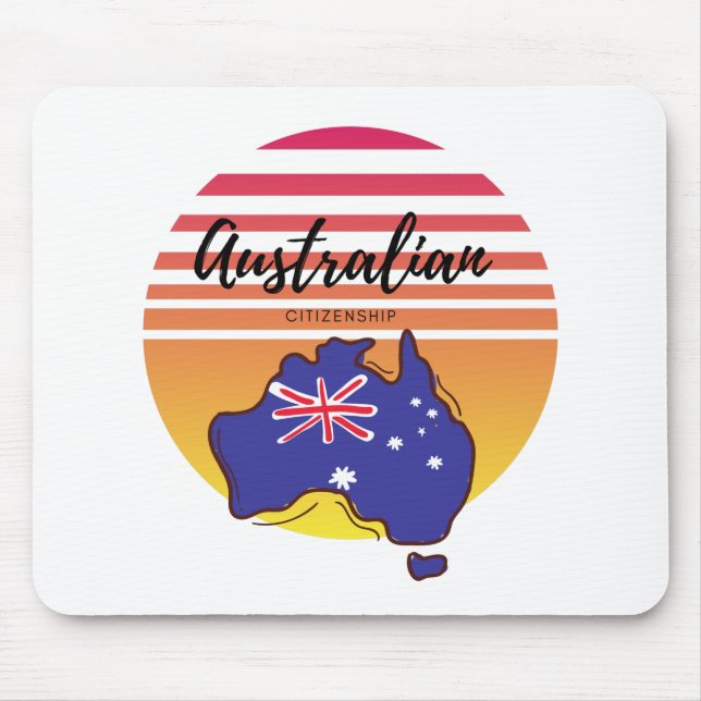 Australische Staatsbürgerschaft Mousepad (Vorne)
