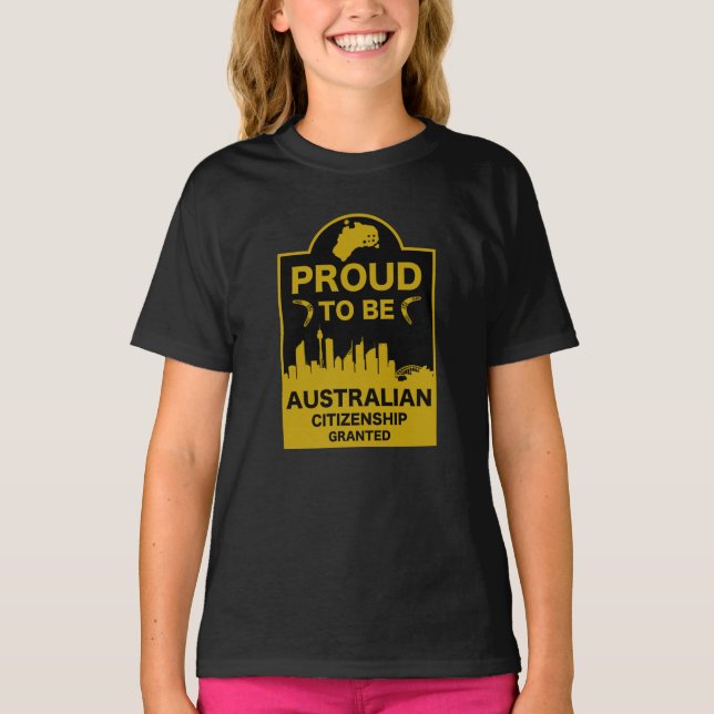 Australische Staatsbürgerschaft T-Shirt (Vorderseite)