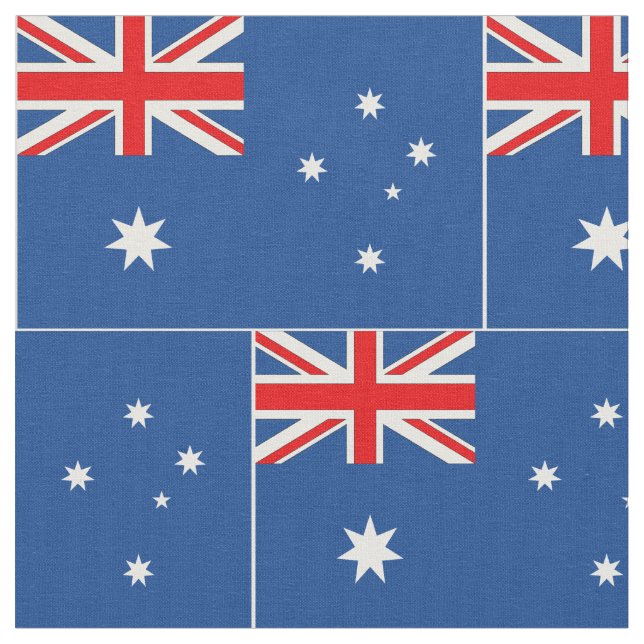 Australische Staatsflagge Stoff (Nahaufnahme)