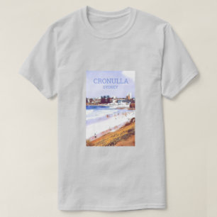 Australische Strandreise Kunst Cronulla T-Shirt