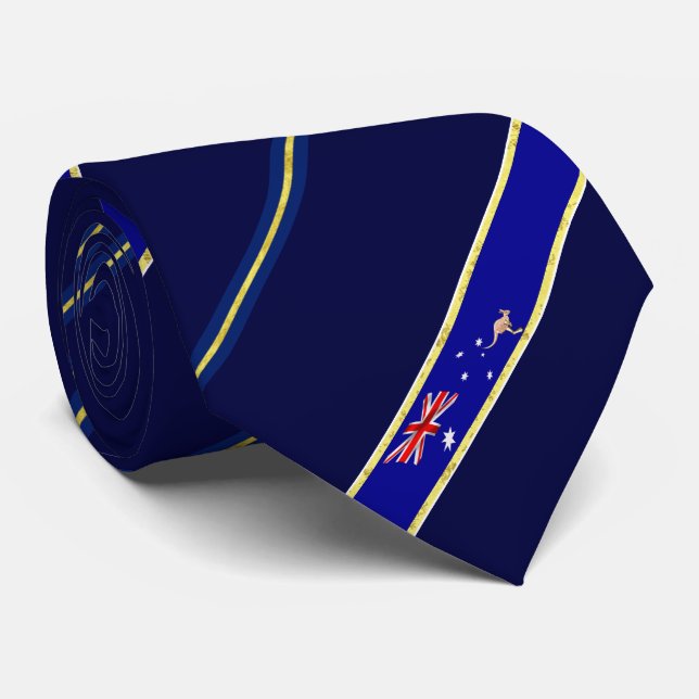 Australische Streifenflagge Krawatte (Gerollt)