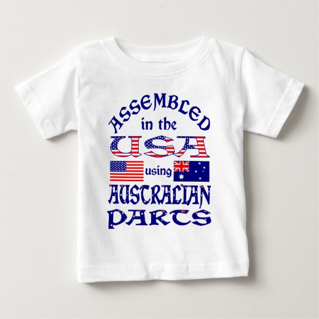 Australische Teile Baby T-shirt (Vorderseite)