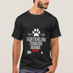 Australische Terrier Mama zum Weihnachtsfest zum M T-Shirt