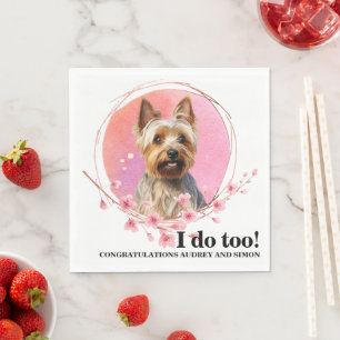 Australische Terrier Wedding Napkins mit Hunde-Fot Serviette