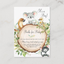 Australische Tierbücher für Baby Boy Shows Begleitkarte