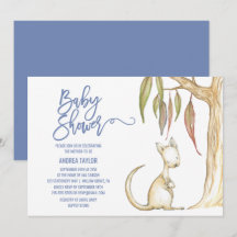 Australische Tiere | Kangaroo & Joey Baby Dusche