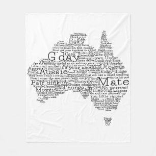 australische Umgangskarte Fleecedecke