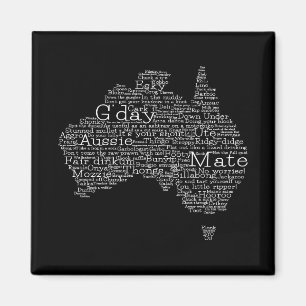 australische Umgangskarte Magnet