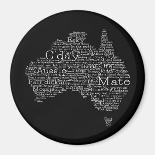 australische Umgangskarte Magnet