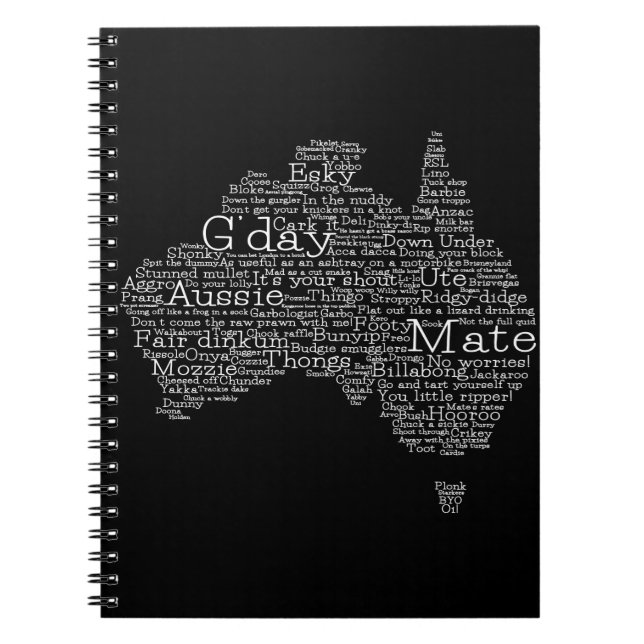 australische Umgangskarte Notizblock (Vorderseite)