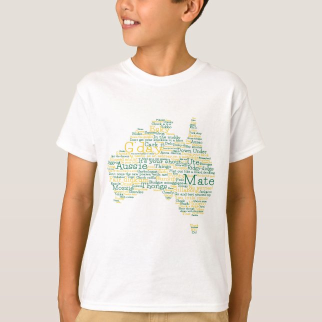 australische Umgangskarte T-Shirt (Vorderseite)