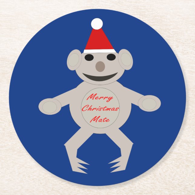 Australische Untersetzer von Weihnachts-Koala-Bäre (Vorderseite)