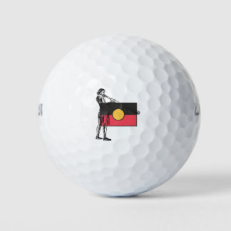 australische Ursprungsflagge Golfball
